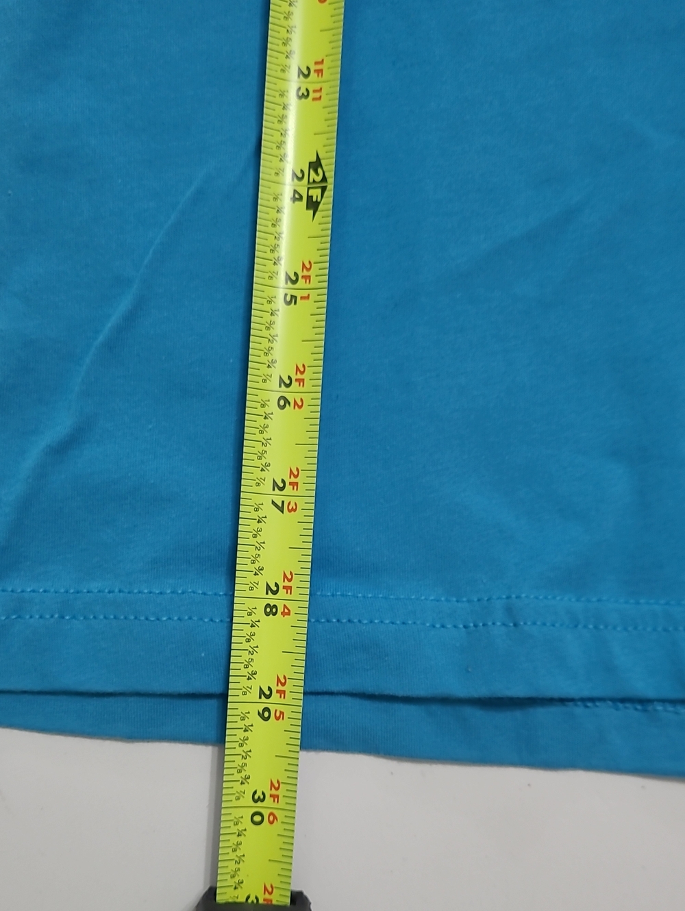 NWT Top Water Bright Turquoise Blue T-shirt with Colorful Fishing Design size M - Picture 7 of 7